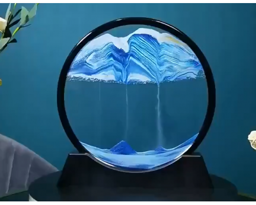 Песочная картина, картина песчаный пейзаж, движущийся цветной песок  3D  HB-16-1 -2-3-16-4