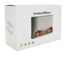 Ночник- увлажнитель аромадиффузор 3в1 с ефектом огня Aroma Diffuser соляная лампа-ночник с увлажнителем, Увлажн.с эфетком пламени  HB-34