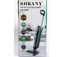 Пылесос на аккумуляторе 175Вт  моющий для сухой и влажной уборки Sokany, SK-13039   (1)