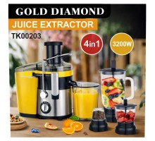 Кухонный комбайн 4 в 1 Top Kitchen TK00203  Соковыжималка блендер кофемолка измельчитель на 3200 Вт