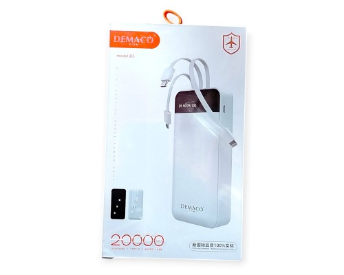 Power Bank  Demaco  B5   5V\2.1A   на 20000mAh (2,1A)