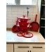 Набор посуды Top Kitchen  с гранитным покрытием(красный)  TК00100      (2)       