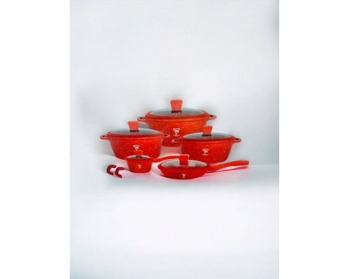 Набор кастрюль Top Kitchen ТК00050 (red) 10 предметов 4