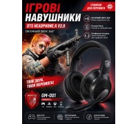  ігрові навушники GM-001  GAME HEADPHONES GM-001   HS-125