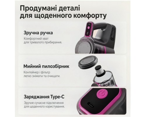 Акумуляторний пилосос T.K.Line Tk00283 (2 в 1)