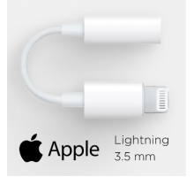 I7 Перехідник для навушників 3.5mm bluetooth¶  Перехідник Apple Lightning to 3.5 mm Adapter HS-321