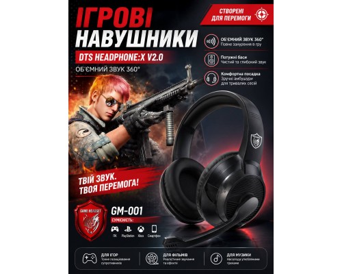  ігрові навушники GM-001  GAME HEADPHONES GM-001   HS-125
