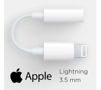 I7 Перехідник для навушників 3.5mm bluetooth¶  Перехідник Apple Lightning to 3.5 mm Adapter HS-321