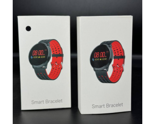смарт часы Smart Life M9, черно-красный 100шт в ящ   HS-62