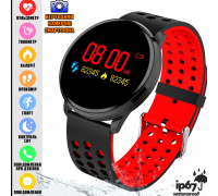 смарт часы Smart Life M9, черно-красный 100шт в ящ   HS-62