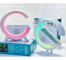 Аккумуляторный ночник смарт-лампа RGB BT-2301 с беспроводной зарядкой и колонкой Bluetooth 24  ТК-18
