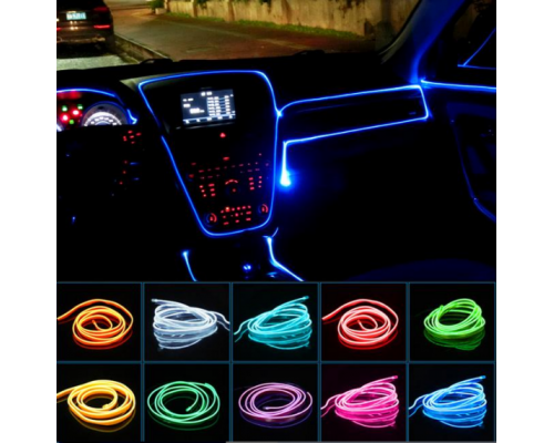 3M Водонепроницаемая светодиодная лента Неоновый свет Glow EL Wire