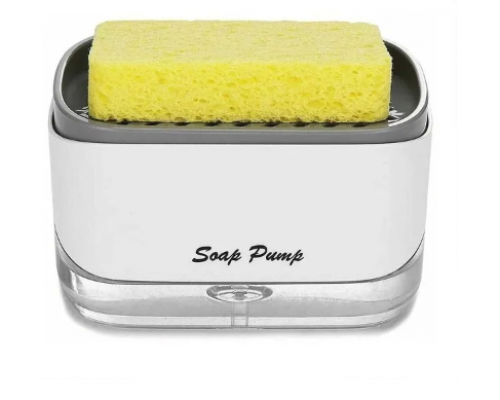 НАЖИМНОй Кухонный диспенсер для моющего средства С ГУБКОЙ  SOAP PUMP   TK-6   100