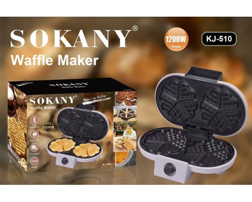 Вафельница  для толс.вафель Sokany KJ-510  (8)