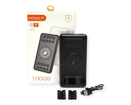 Power Bank Demaco  B12 wireless  charging   5v\2.1A    на 10000mAh
