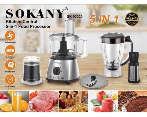 Кухонный комбайн 5 в1 Sokany SK-03020  (2)