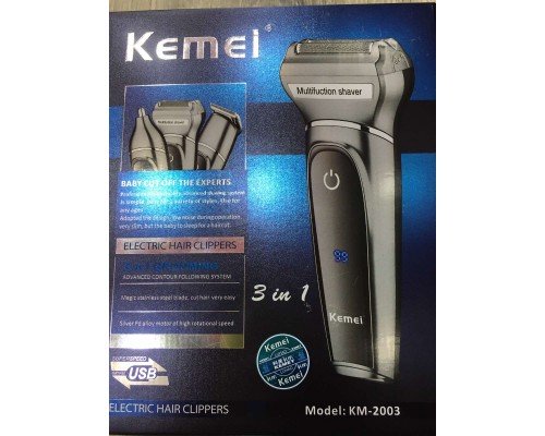 Машинка для стрижки волос 3в 1 Kemei KM-2003 TV000336   40