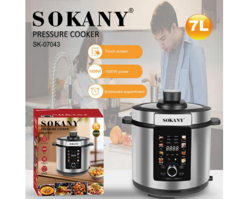 Мультиварка-скороварка Sokany SK-07043 7л  (4)