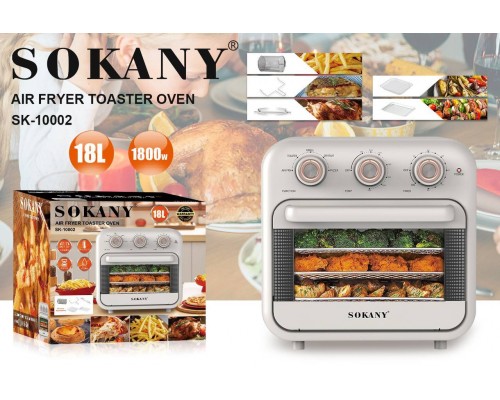 Фритюрница + духовка Sokany SK-10002  (2)