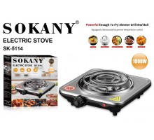 Плита с нерж. электро  спираль на 1 комф    Sjkany  SK-5114  (12)