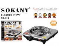 Плита с нерж. электро  спираль на 1 комф    Sjkany  SK-5114  (12)