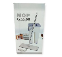 Швабра с ведром Scratch Cleaning Mop автоматический отжим  Бирюзовый и серый        24                                                                               