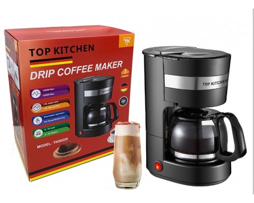 Кофеварка  Top Kitchen Tk00220      Кофеварка капельная электрическая с подогревом 1,0 л