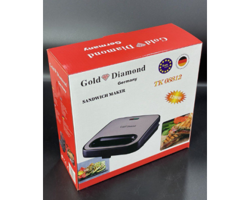 Сендвичница-бутербродница Gold Diamond  TK08812
