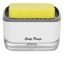 НАЖИМНОй Кухонный диспенсер для моющего средства С ГУБКОЙ  SOAP PUMP   TK-6   100