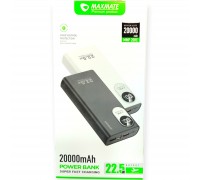 Power Bank Maxmate  MMP20RE   fast   charging   22.5w  на 20000mAh