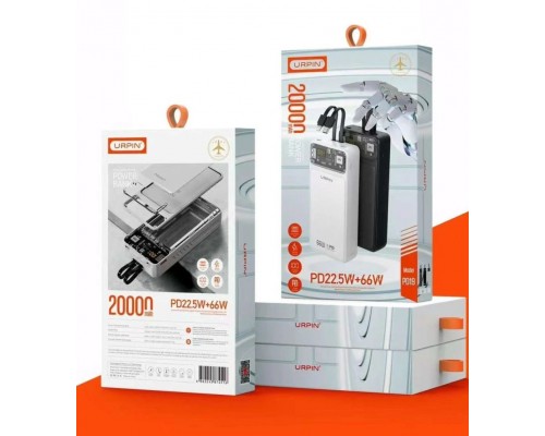 Power Bank  Urpin   PD19  22.5W+66W на 20000mAh